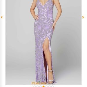 Primavera size 12. Paid 450, NEVER WORN. super pretty color and detailing